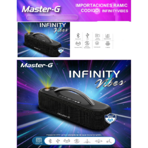 PARLANTE BLUETOOTH RECARGABLE USB MASTER-G infinity