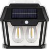 Aplique LED con Panel Solar - luz cálida | BIGSHOP