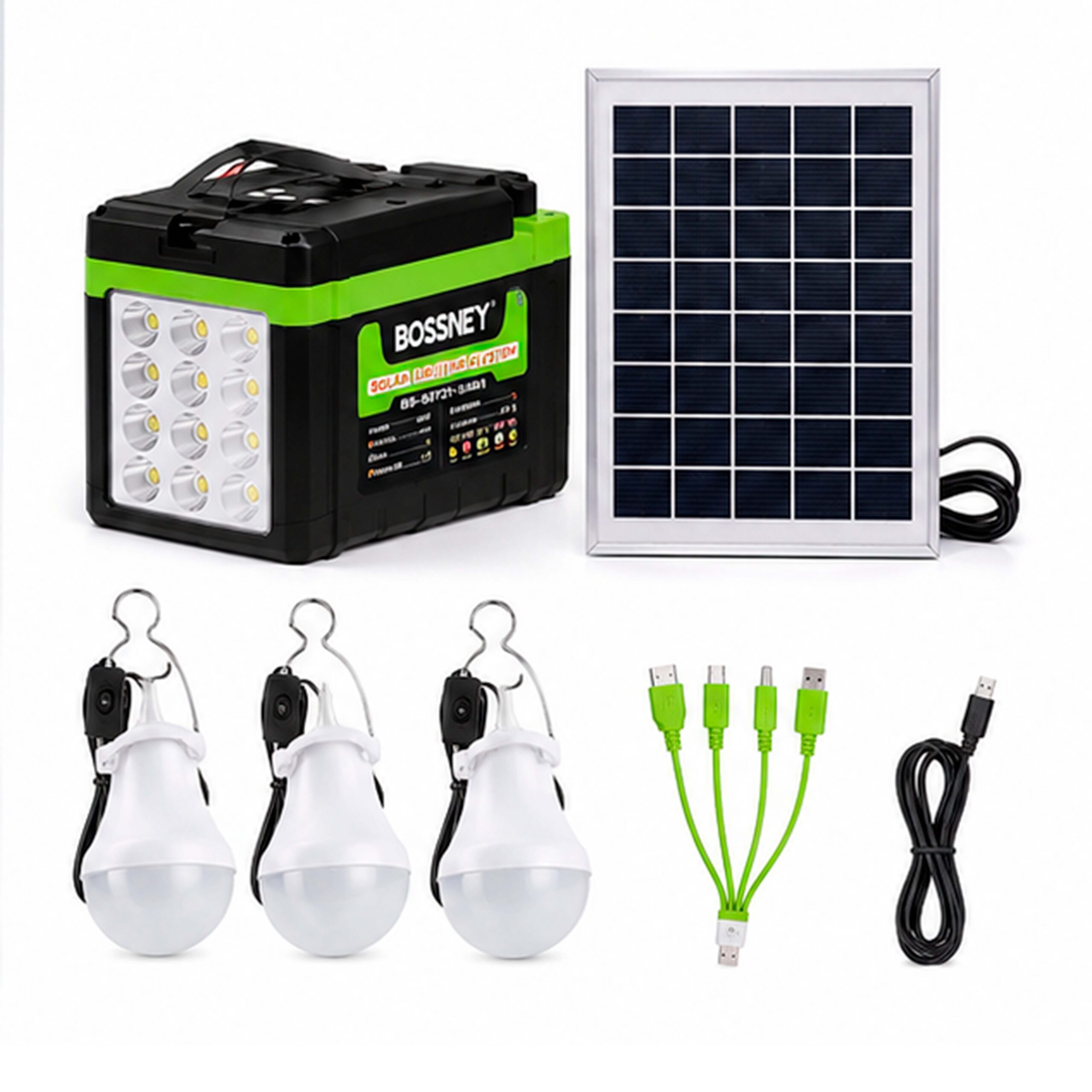 Kit Solar Bossney BS-S3721-15AH 2 Kit Solar Bossney BS-S3721-15AH